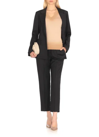 Fabiana Filippi Beige Cotton Sweater With V-neckline In Neutral
