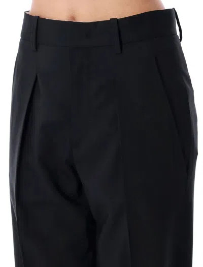 Isabel Marant Lisetta Wool High-rise Pleated Pant In Black