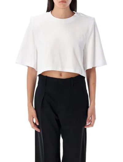 Isabel Marant Cropped T-shirt Short Sleeves In White