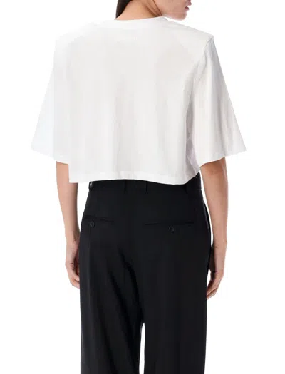 Isabel Marant Cropped T-shirt Short Sleeves In White