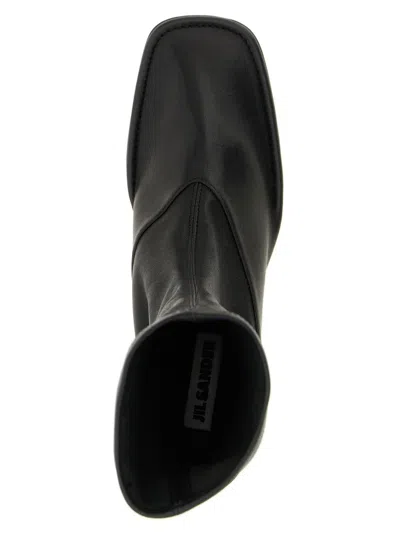 Jil Sander Nappa Ankle Boots