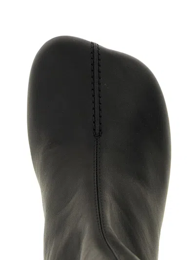 Mm6 Maison Margiela Slip On Knee-high Boots In Black