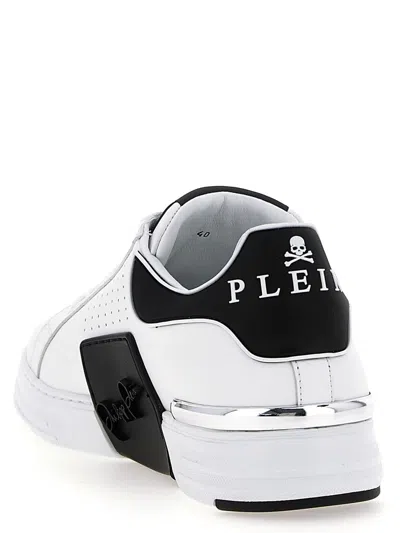 Philipp Plein Nappa Leather Sneakers Low Top Hexagon In Multi
