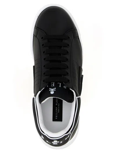 Philipp Plein Nappa Leather Sneakers Low Top Hexagon In Multi