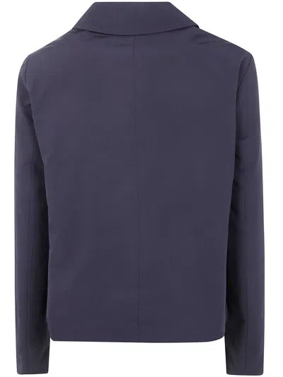 Aspesi Aranciata Double Breasted Jacket In Blue