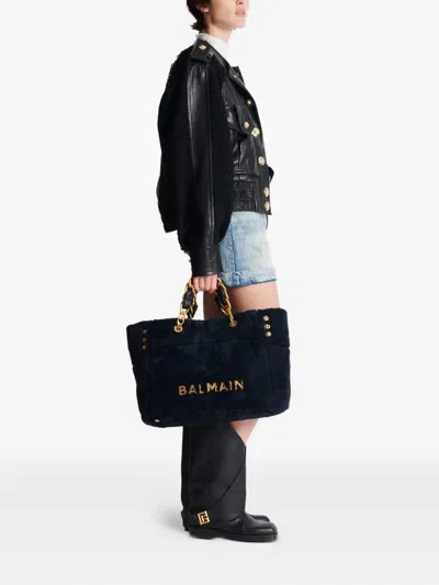 Balmain 1945 Soft Terry Tote Bag