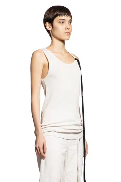 Ann Demeulemeester Seva Tank Top In Cotton Rib Jersey