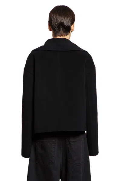 Ann Demeulemeester Ulrica Peacoat In Wool Felt