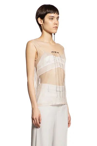 Ann Demeulemeester Abelina Bra In Washed Satin Silk And Tulle In Gray