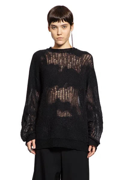 Ann Demeulemeester Lalla Oversize Sweater In Brushed Mohair