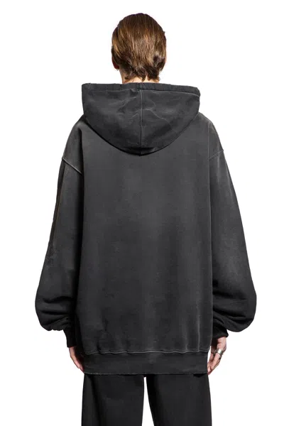 Ann Demeulemeester Ollie High-comfort Hoodie With Printed Patches In Black