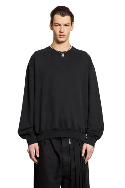 Ann Demeulemeester Print Brushed Sweatshirt In Black