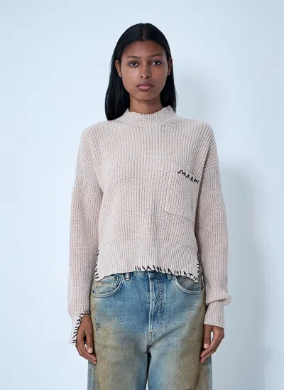 Marni Light Pink Wool Knitwear