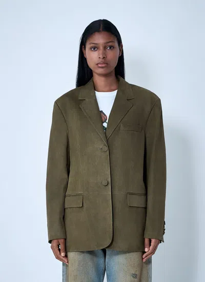 Marni Women Suede Single-breasted Blazer