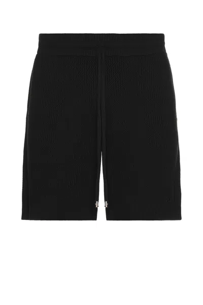 Amiri Crochet Mesh Style Shorts In Black