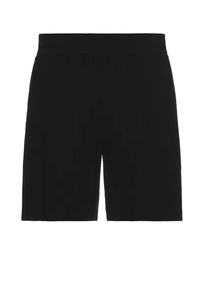 Amiri Crochet Mesh Style Shorts In Black