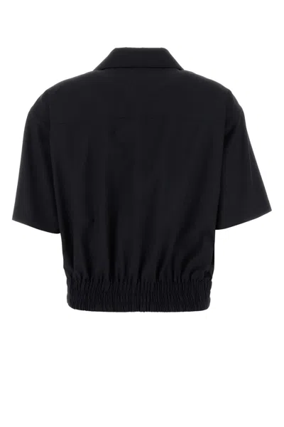 Bottega Veneta Black Wool Shirt