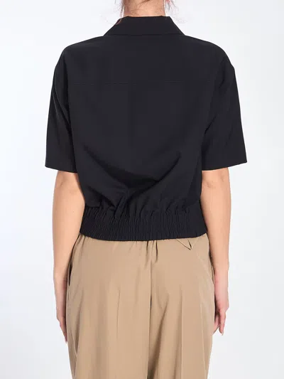Bottega Veneta Black Wool Shirt