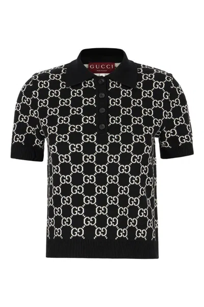 Gucci Gg Supreme Wool Polo Shirt