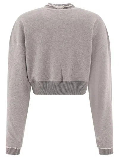 Alexander Mcqueen Cropped Sweatshirt With  Logo