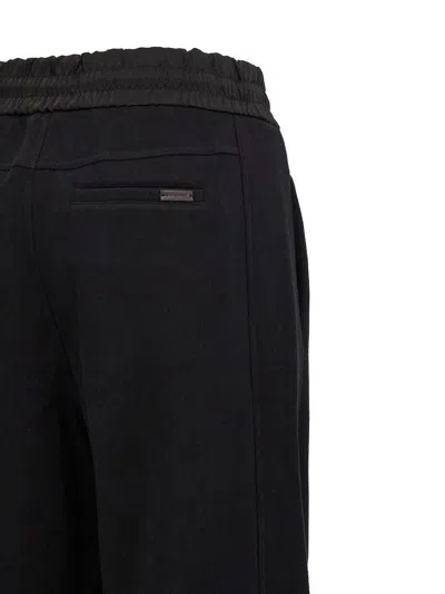 Saint Laurent Straight Leg Trousers With Drawstring