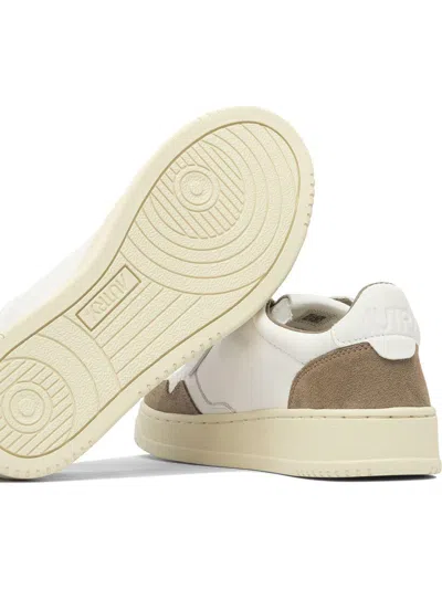 Autry Low Sneaker With Contrast Panels And Perforated Detailing