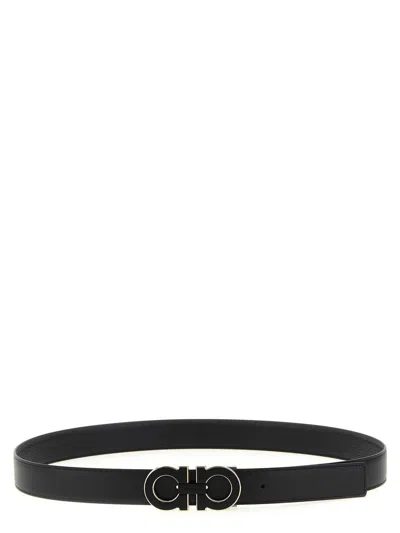 Ferragamo Reversible And Adjustable Double Gancini Belt