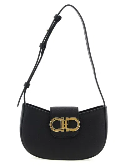Ferragamo Gabry Shoulder Bags Black