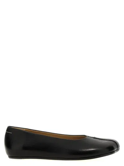 Mm6 Maison Margiela Mm6 By Maison Margiela Square Toe Ballerina Flats With Logo Stitching
