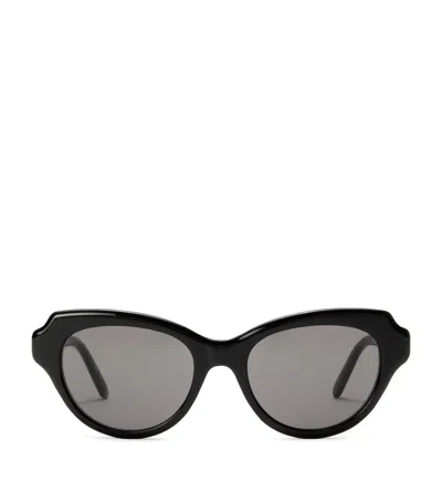 Loewe Womens Black Swan Cat-eye Acetate Sunglasses In Black