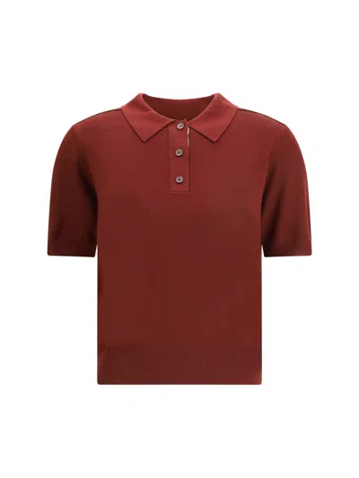 Burberry Lightweight Wool Polo Shirt With Check Knit