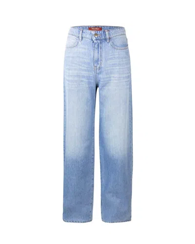 Max Mara Leather-patch Jeans