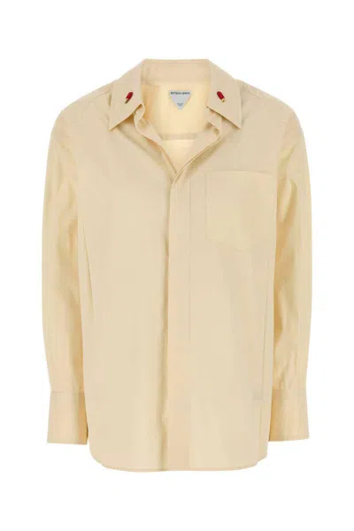 Bottega Veneta Women Cream Cotton Blend Shirt