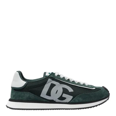 Dolce & Gabbana Multicolor Suede And Mesh Dg Aria Sneakers