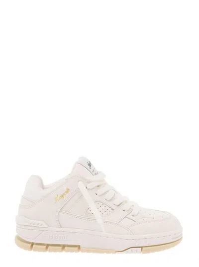 Axel Arigato 'area Lo' White Sneakers With Embossed Logo