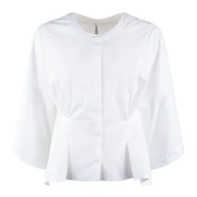 Liviana Conti Cotton Shirt With Pleats
