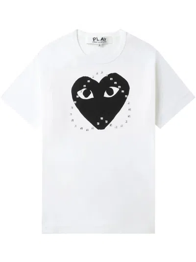 Comme Des Garçons Play Unisex T-shirt Print Black X Studs