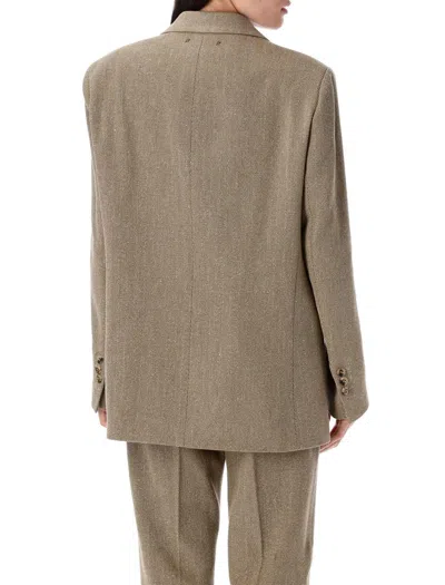 Golden Goose Oversized Blazer Harringbone Wool