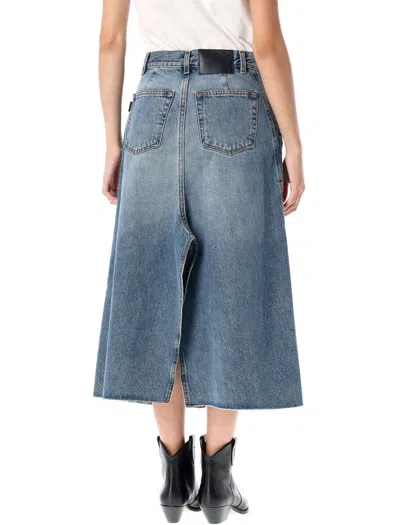 Haikure Stacy Denim Skirt In Blue