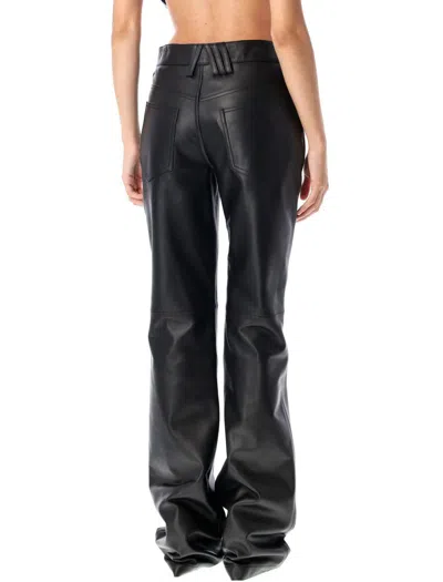 Attico The  Leather Pant In Black