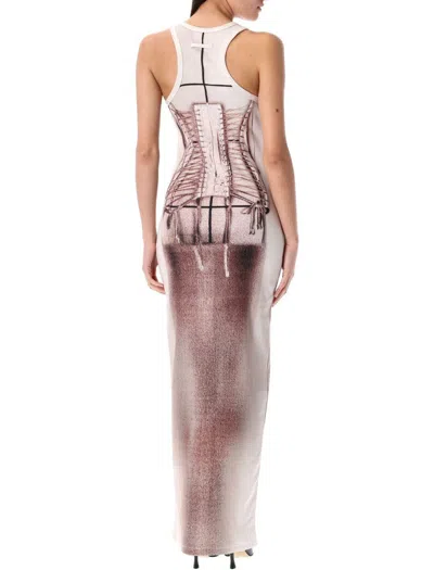 Jean Paul Gaultier Corset Trompe L'oeil Knit Dress