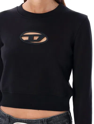 Diesel F-slimmy-od Sweatshirt In Black