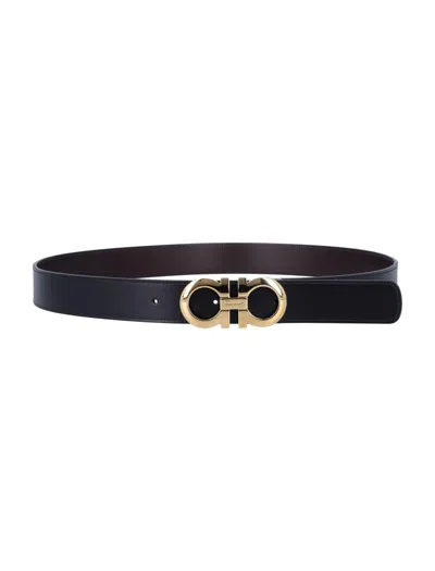 Ferragamo Salvatore  Reversible And Adjustable Gancini Belt