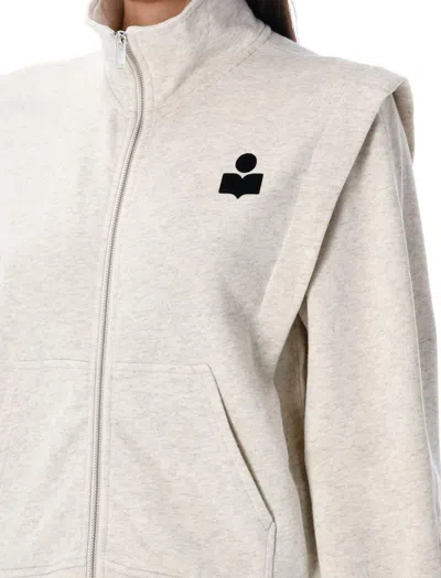Isabel Marant Étoile Organic Cotton Blend Sweatshirt In Neutral