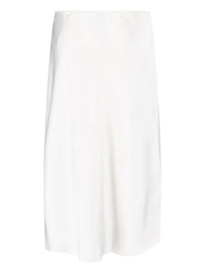 Calvin Klein Lace Detail Skirt Side Slit In White