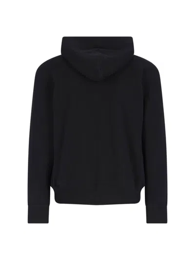 Comme Des Garçons Play Hooded Sweatshirt With Drawstring And Pockets