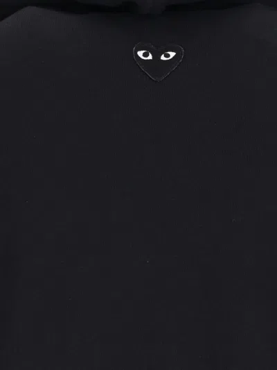 Comme Des Garçons Play Hooded Sweatshirt With Drawstring And Pockets