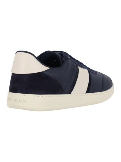 Ferragamo Calf Leather Low-top Sneakers