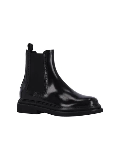 Dolce & Gabbana Calf Leather Chealse Boots