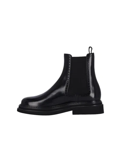 Dolce & Gabbana Calf Leather Chealse Boots